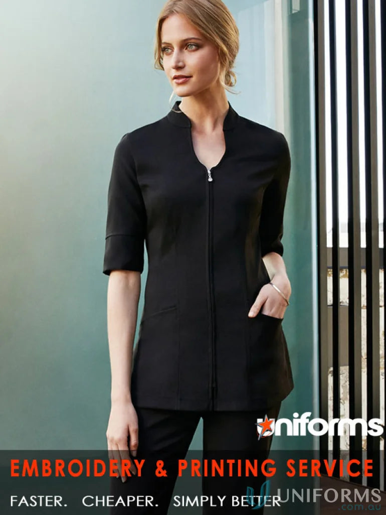 Women’s Bliss Tunic in stretch fabric with Dupont Teflon stain release for easy wear