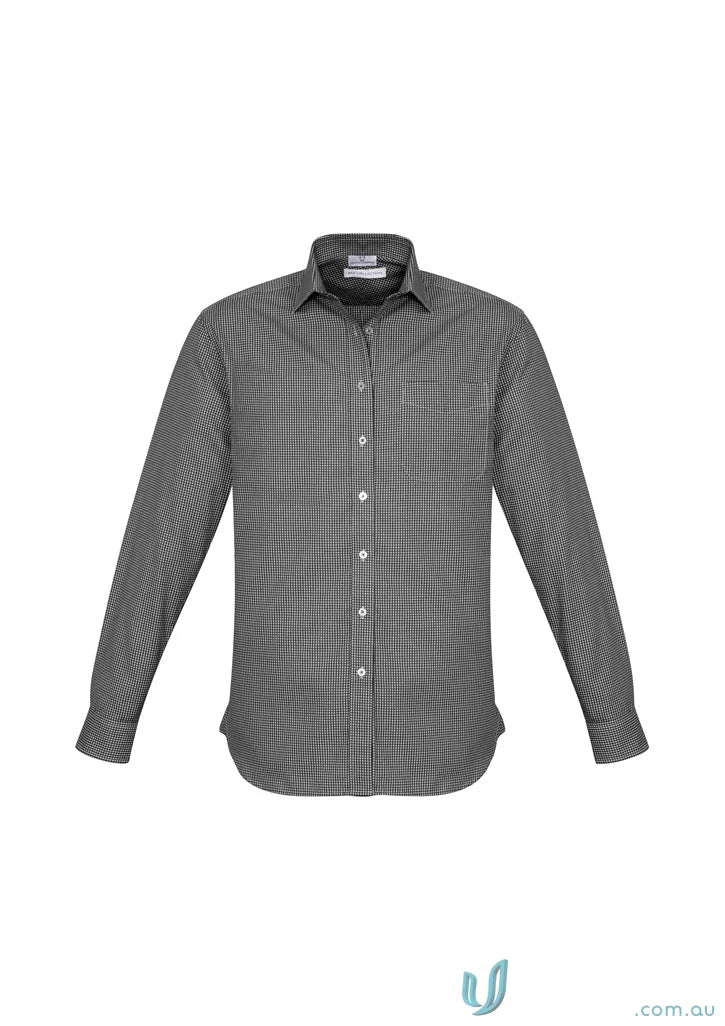 Gray Boronia LS Shirt, Ellison long sleeve men’s business shirt for a sharp look
