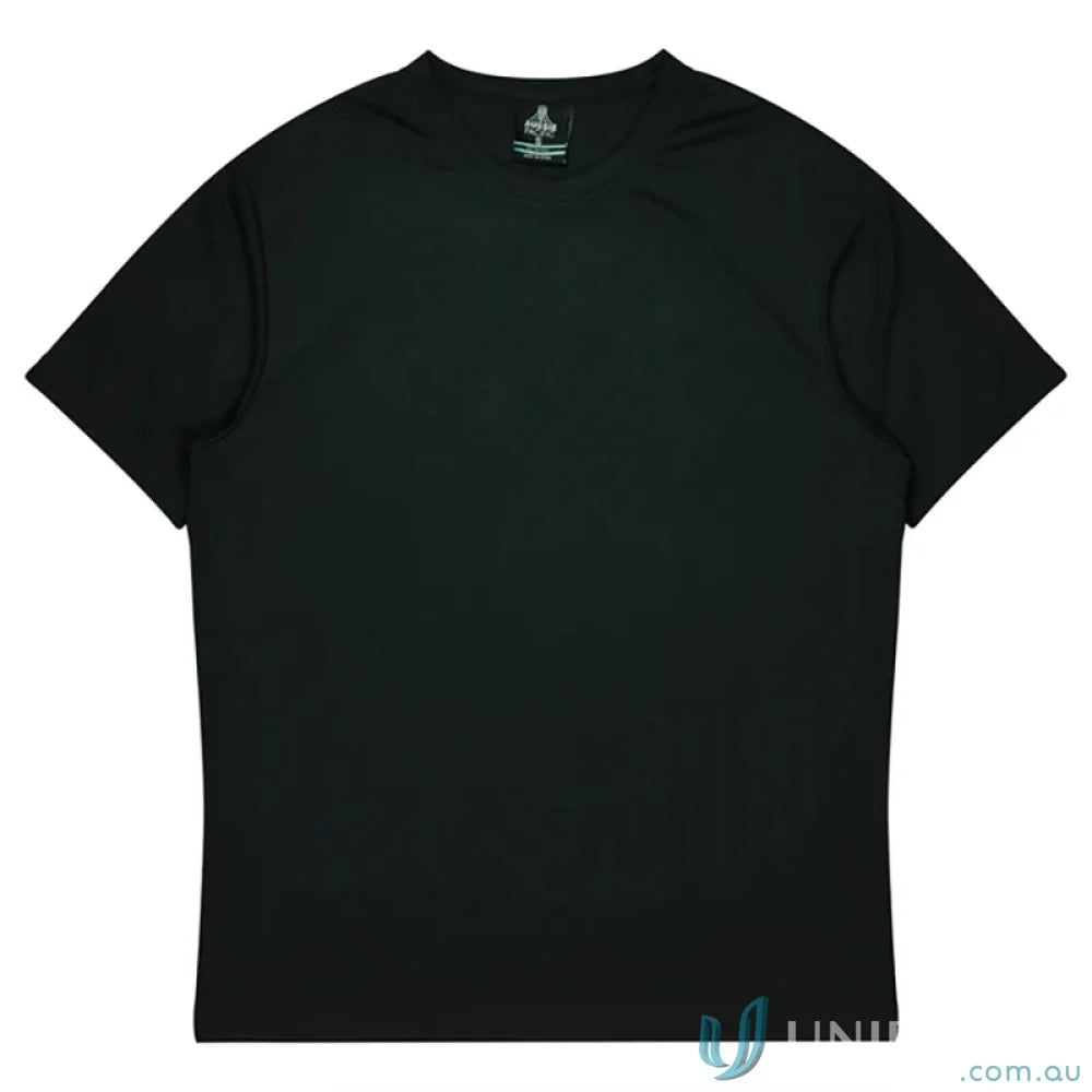 Black short-sleeved T-Shirt from Botany T-Shirt, perfect for work uniforms or casual wear