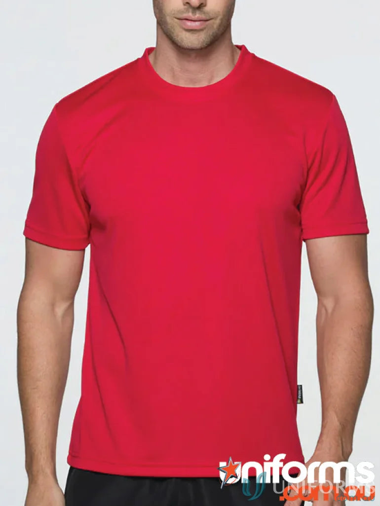 Red short-sleeved T-shirt from the Botany T-Shirt collection, perfect for work uniforms or casual uniforms