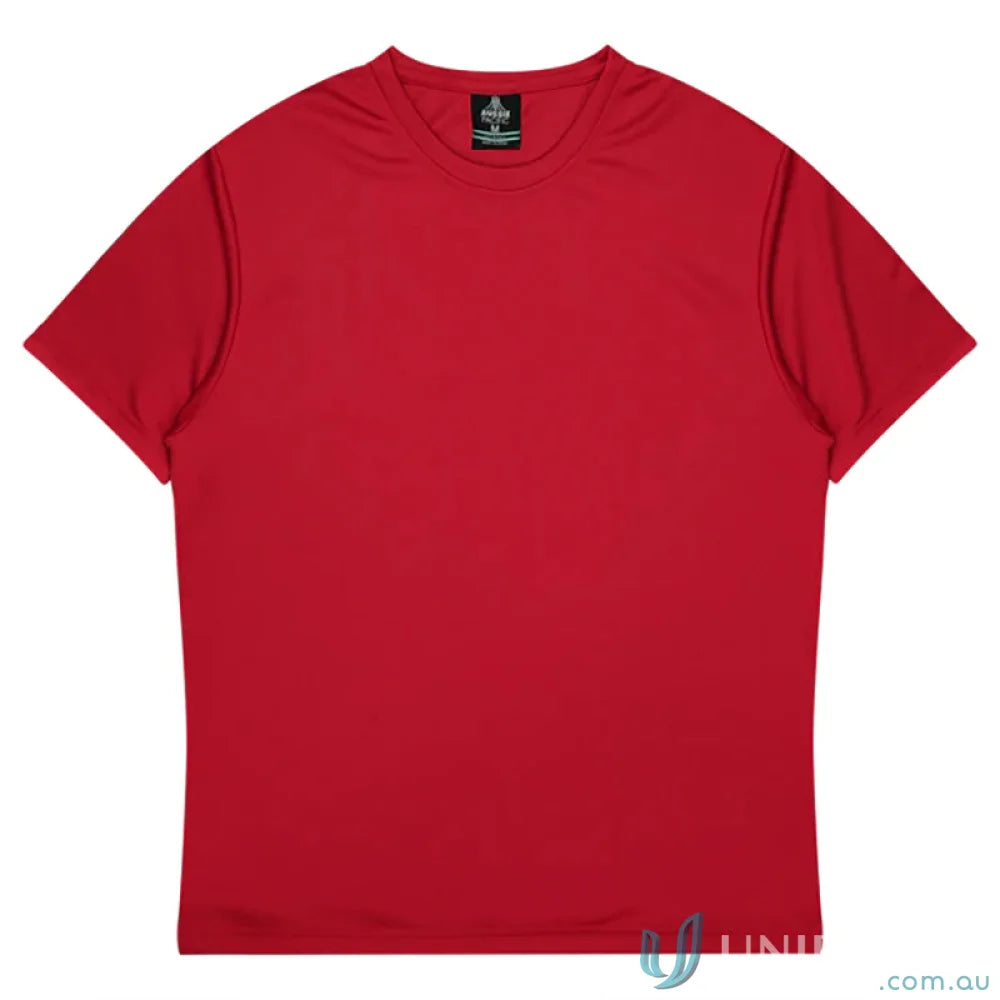 Red short-sleeved T-shirt from Botany T-Shirt, perfect for workwear or uniforms