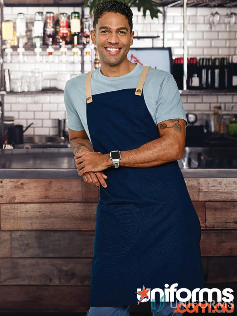 Navy blue Brunswick Bib Apron for functional workwear AP07 Brunswick Bib apron