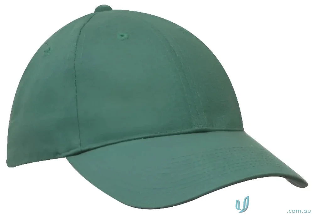 Green heavy brushed cotton cap with contrasting peak for a stylish look