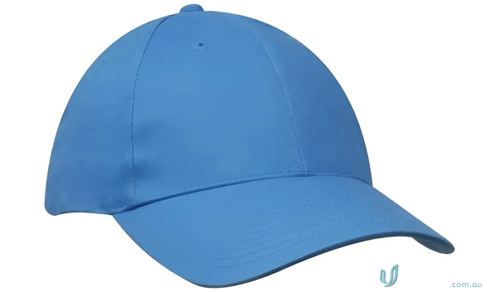 Light blue brushed cotton cap with contrasting peak from Brushed Heavy Cotton Cap collection