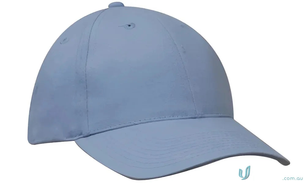Light blue brushed cotton cap with contrasting peak from Brushed Heavy Cotton Cap collection