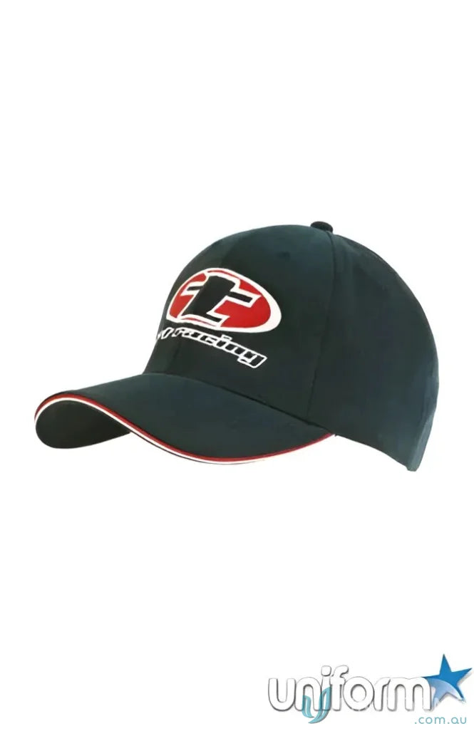 Dark blue baseball cap from Brushed Heavy Cotton workwear collection for uniforms