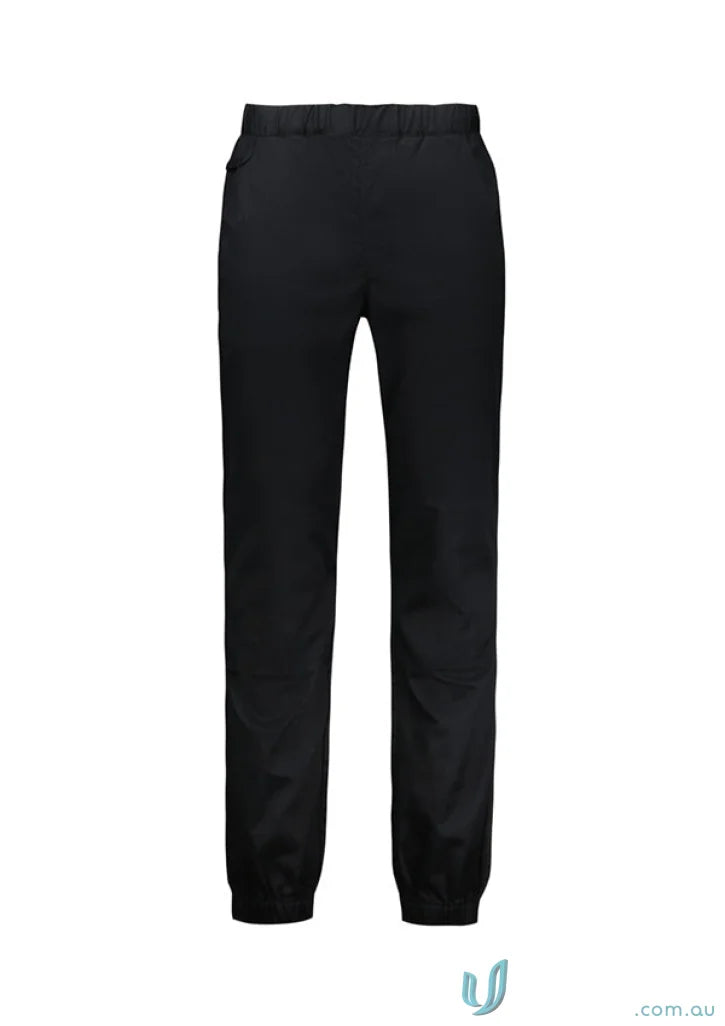 Cajun Chef Jogger Pant with reinforced knee patches and tapered fit in black athletic pants