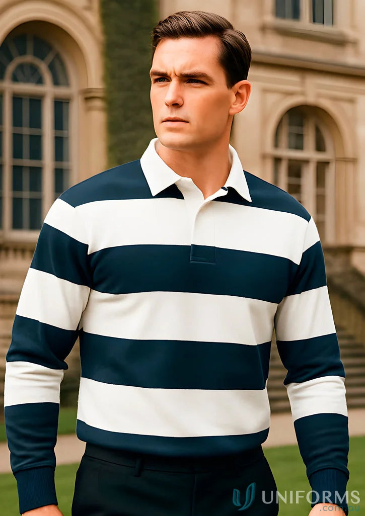 Cambridge Striped Rugby Jumper with JB’s Rugby Striped pattern for game-ready comfort