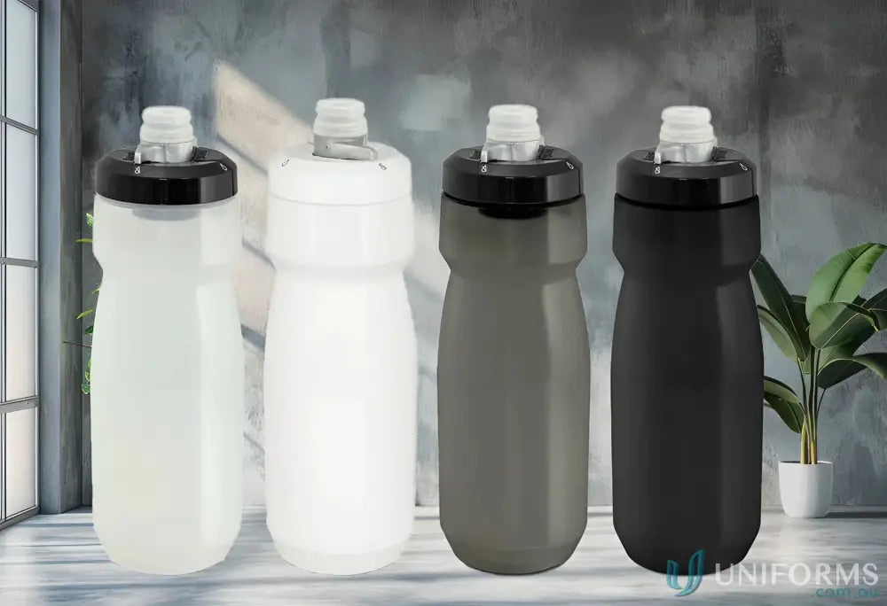 Four CamelBak Podium bike bottles with uniform insulation for cool hydration