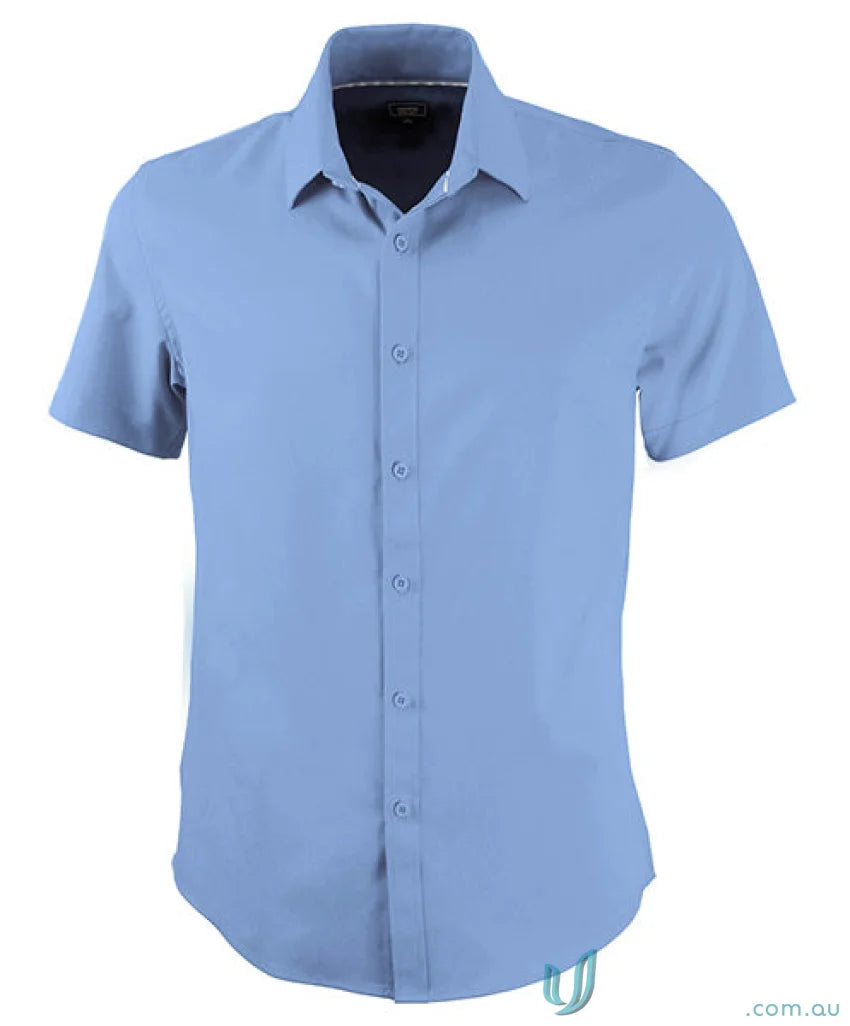Light blue Candidate SS Shirts with classic collar, perfect for Men’s Candidate 2035s