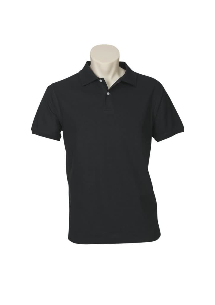 Black cotton neon short sleeve polo from Cann Compounding Biz Collection Men’s SS Polo
