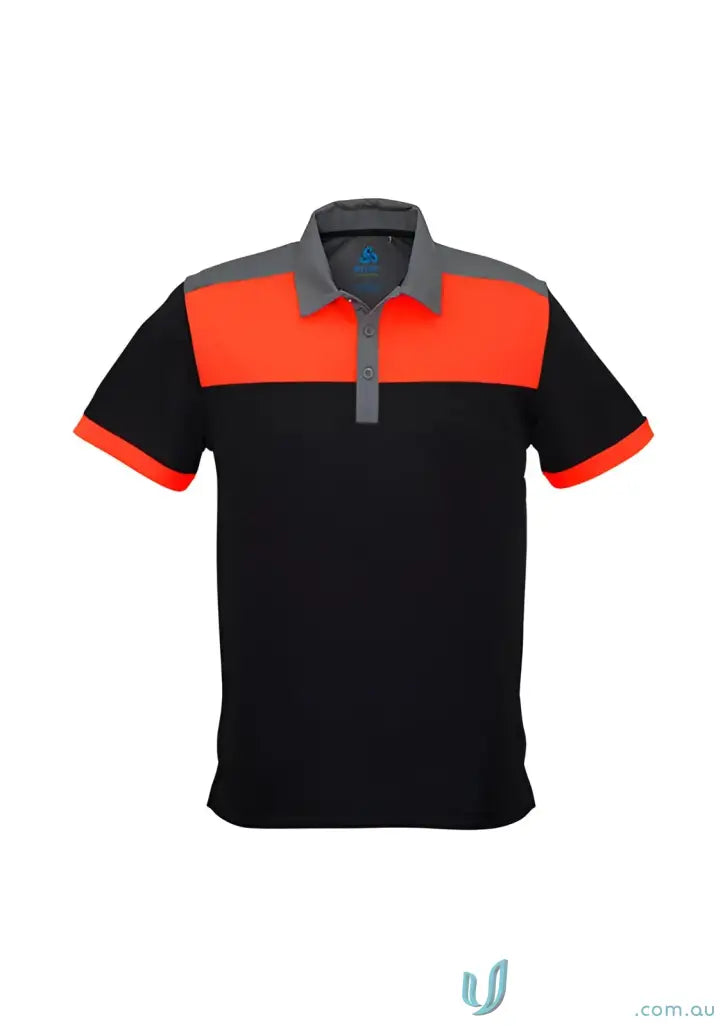 Color-blocked charger polo shirt from the P500MS Charger Short Sleeve collection