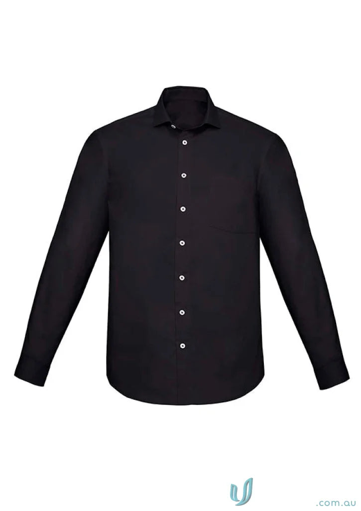 Charlie Classic Fit LS Shirt in black with RS968ML Mechanical Stretch for a versatile look