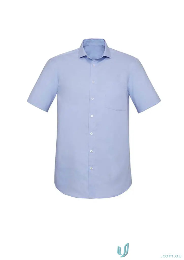 Light blue Charlie Classic Fit SS Shirt RS968MS with mechanical stretch, short sleeves