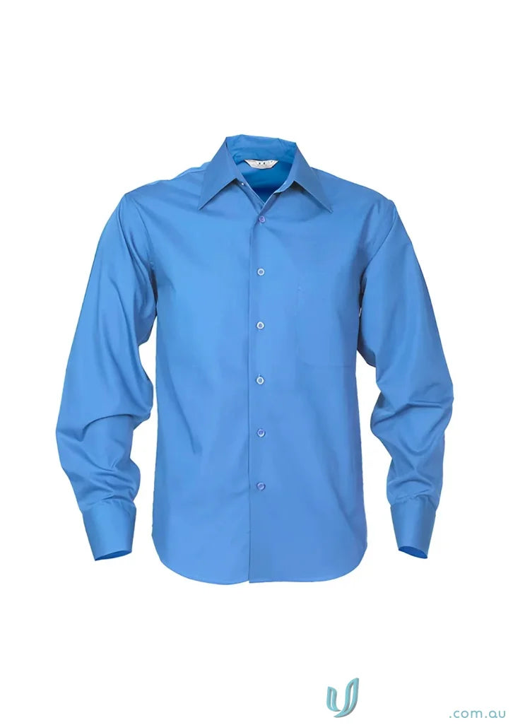 Blue Chelsea LS Shirt, metro long sleeve dress shirt for a stylish look