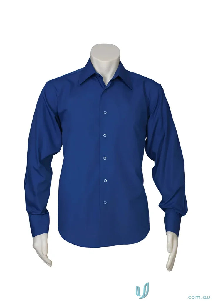 Blue Chelsea LS Shirt, metro long sleeve dress shirt for stylish men
