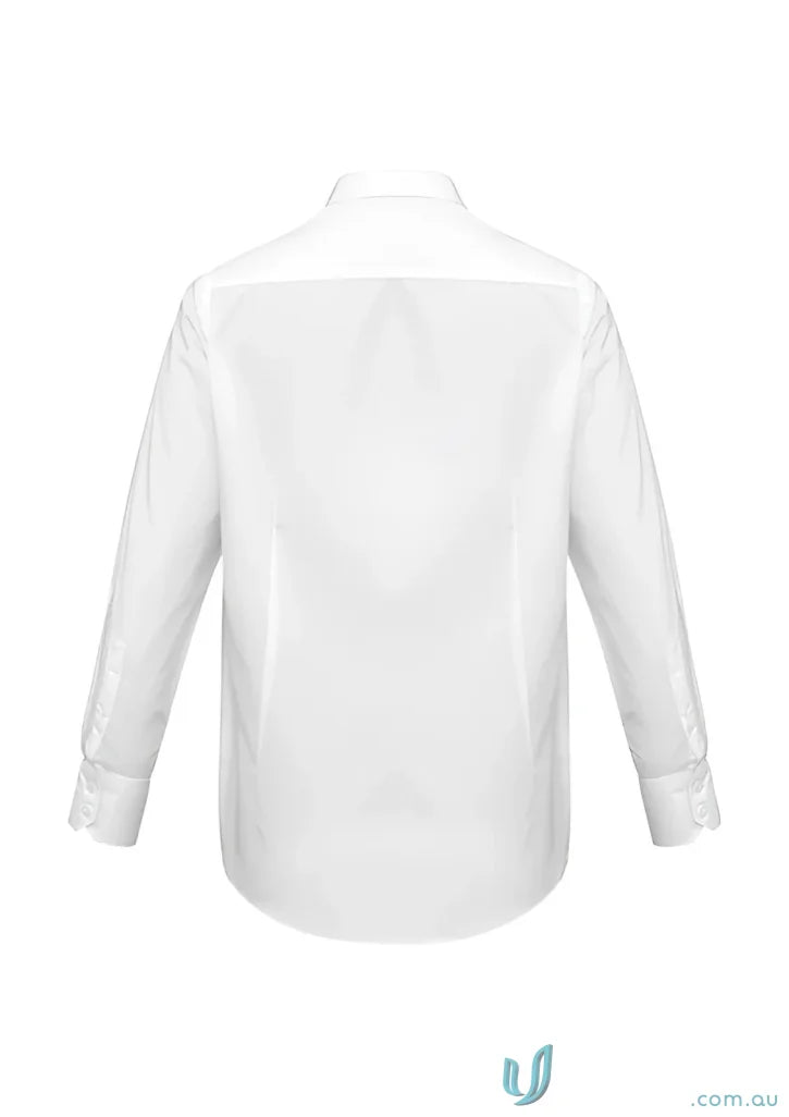 White long-sleeved dress shirt from Chelsea LS Shirt with metro long sleeve style