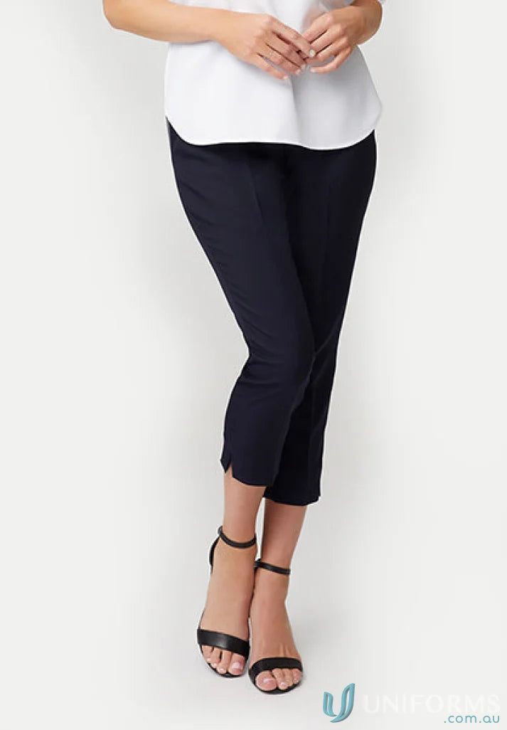 Chloe Classic 7/8 Pants navy city collection workwear with black sandals alt image