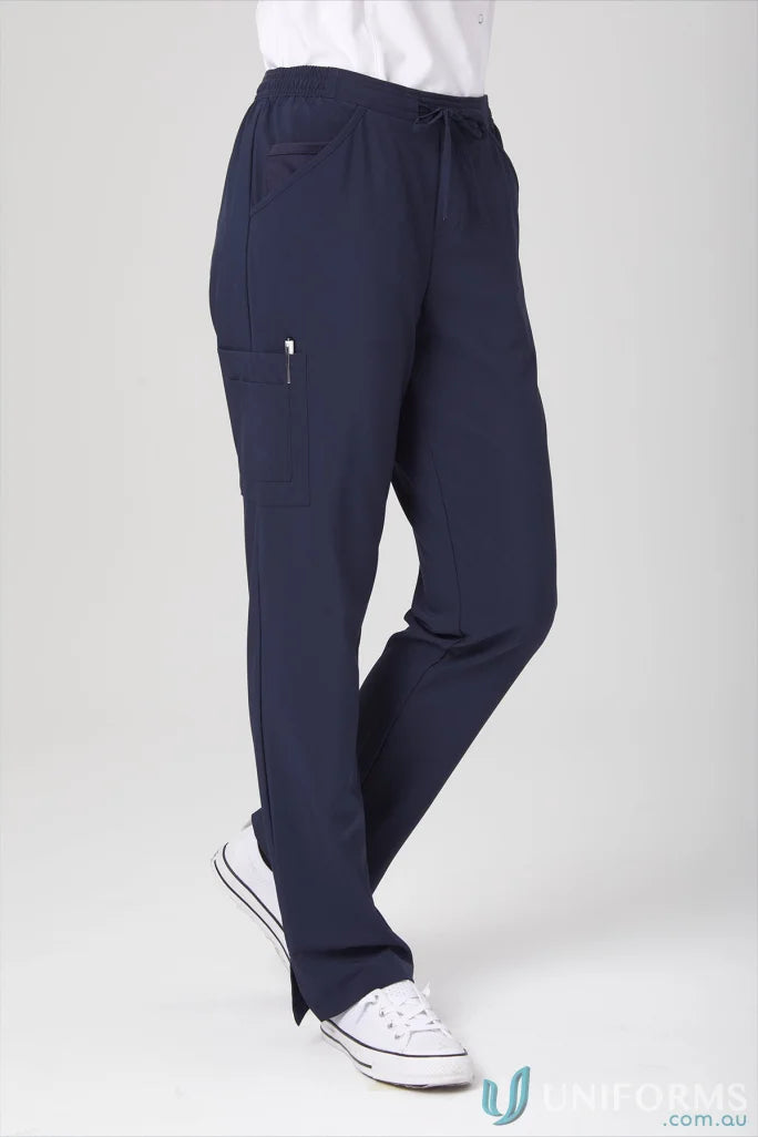 Navy blue City Active Healthcare Pant with zippered pocket and drawstring waist for uniforms