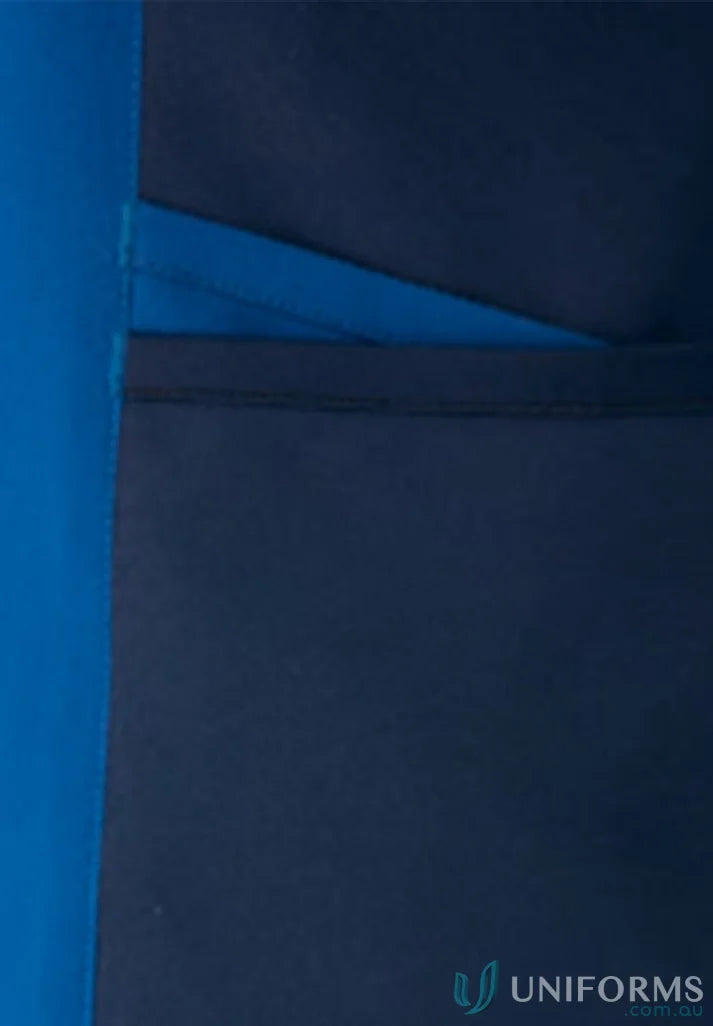 Blue and navy fabric layers from the City Active Healthcare Top with pockets for workwear