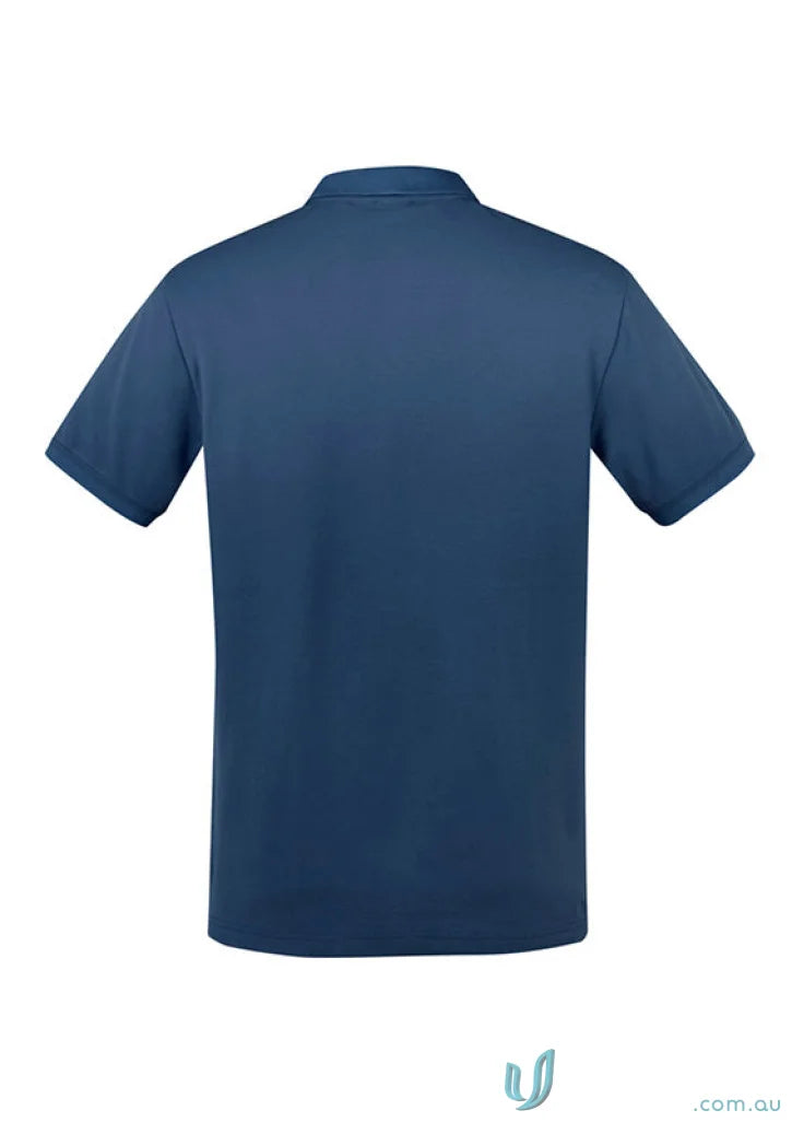 City Polo p105ms plain blue short sleeve polo shirt for men