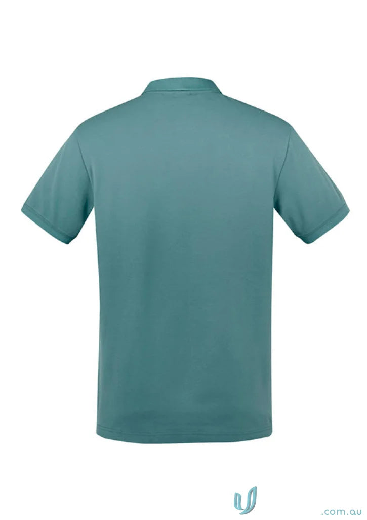 Plain teal short sleeve polo shirt p105ms from City Polo collection
