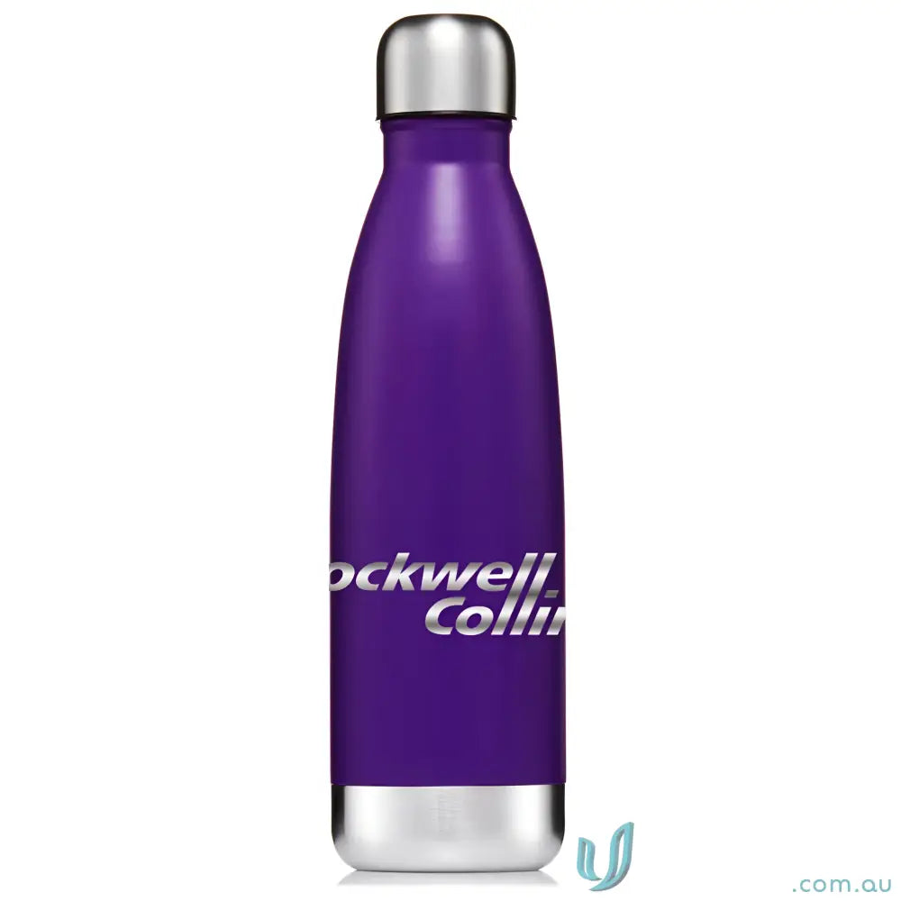 Purple metal water bottle in Classic 500ml stainless steel vacuum insulated design