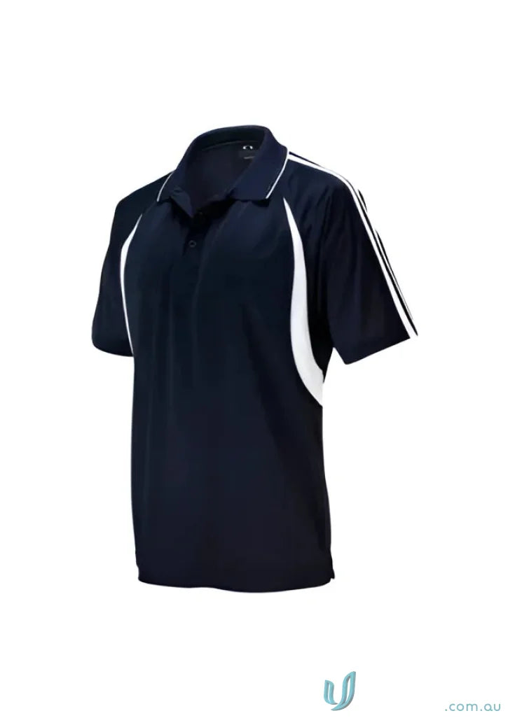 Kids Flash Polo navy blue with white accents from Biz Collection Kids collection kids flash