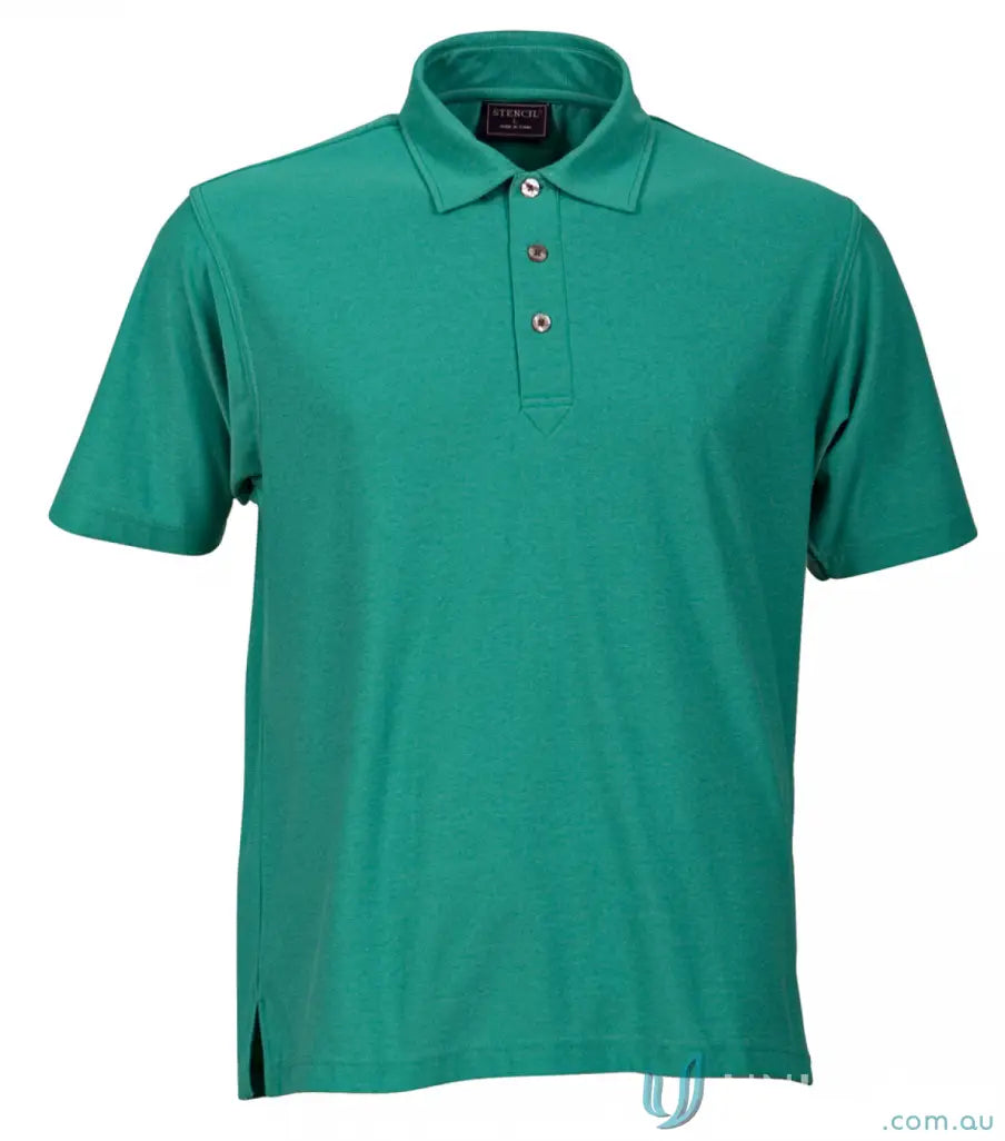 Green Solar-Lite Polo made from responsible corn fibre with ecologically responsible blend