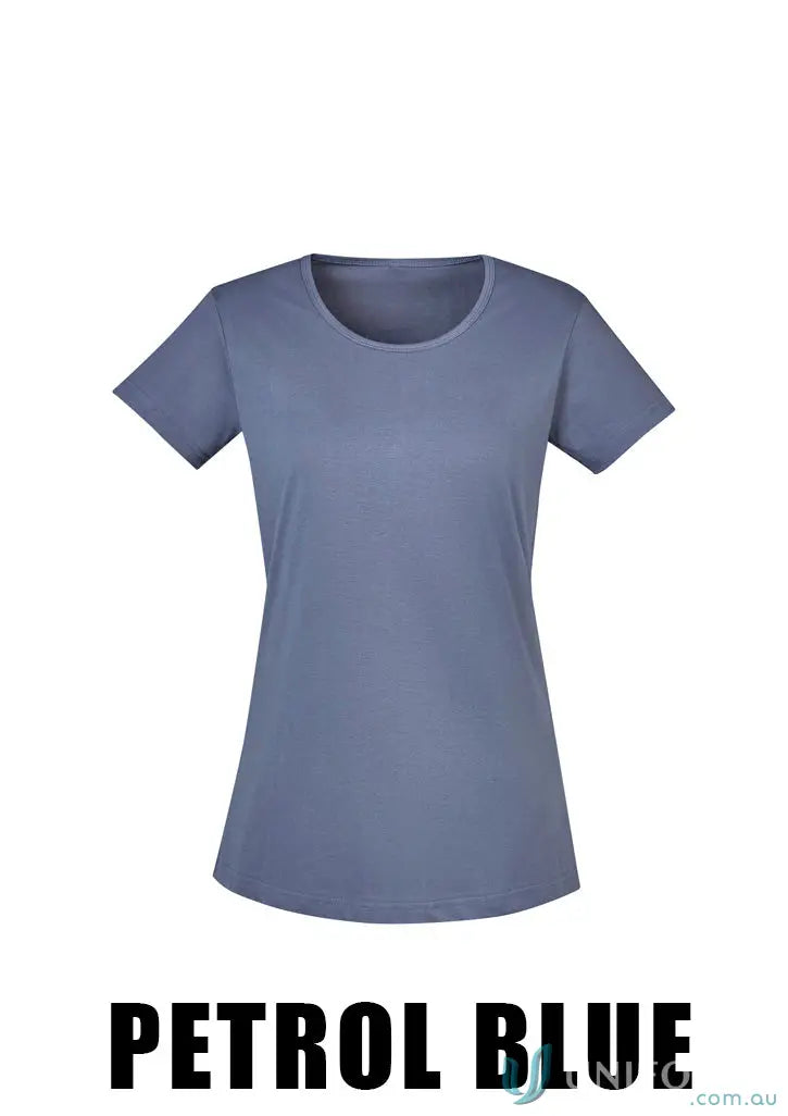 Petrol blue STREETWORX TEE SHIRT with taped shoulder, perfect for clearance womens streetworx collection