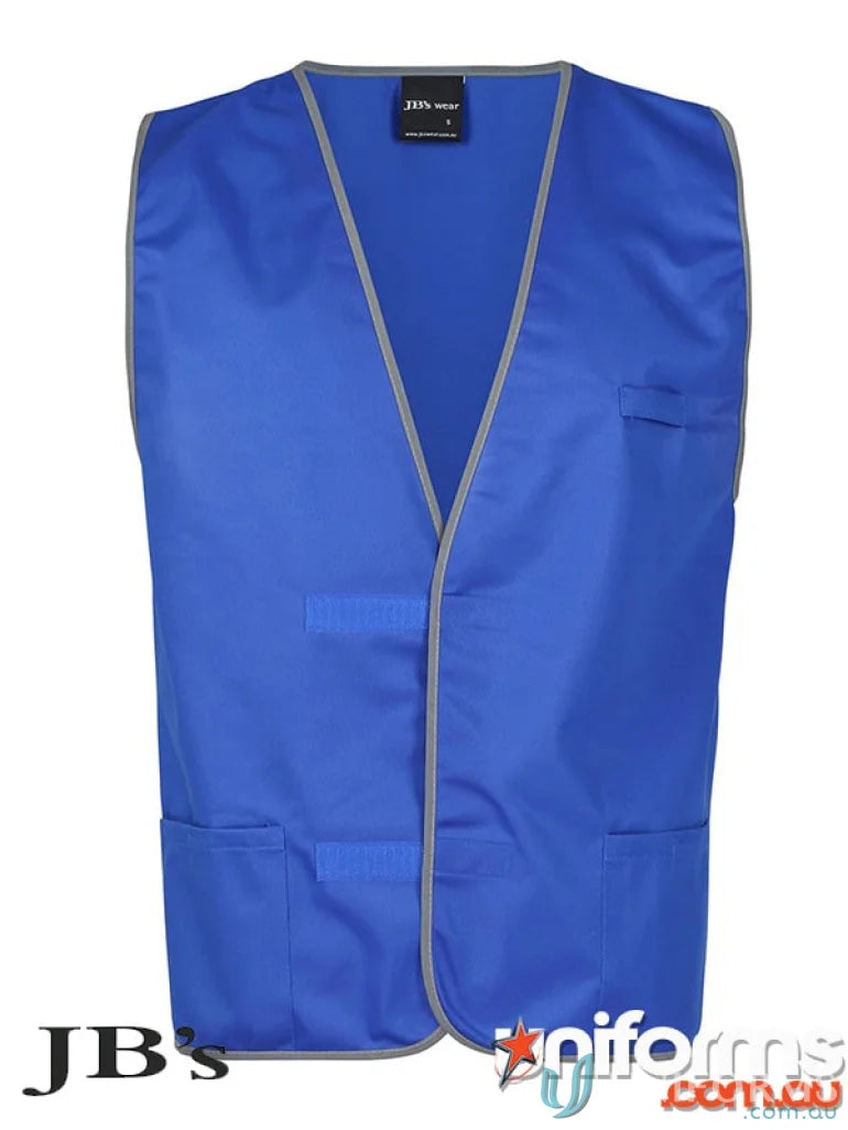 Blue work vest with pockets from Coloured Tricot Vest in extra large size for uniforms
