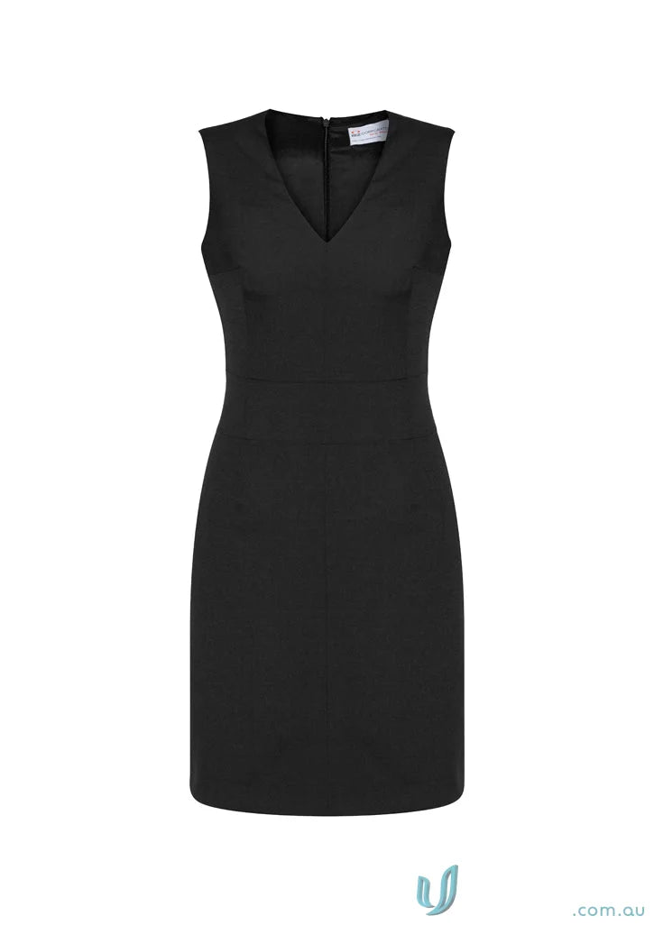 Comfort Wool Sleeveless VNeck Dress showcasing a stylish women’s sleeveless wool vneck dress