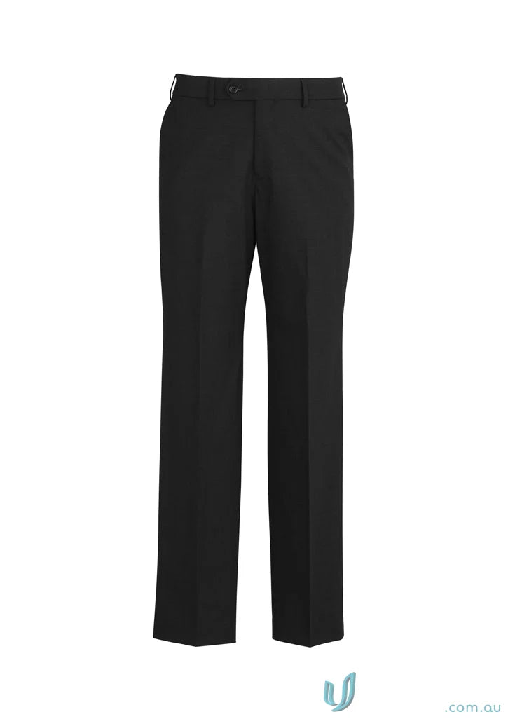 Comfort Wool Stretch Black Dress Pants with Adjustable Waist for a perfect fit