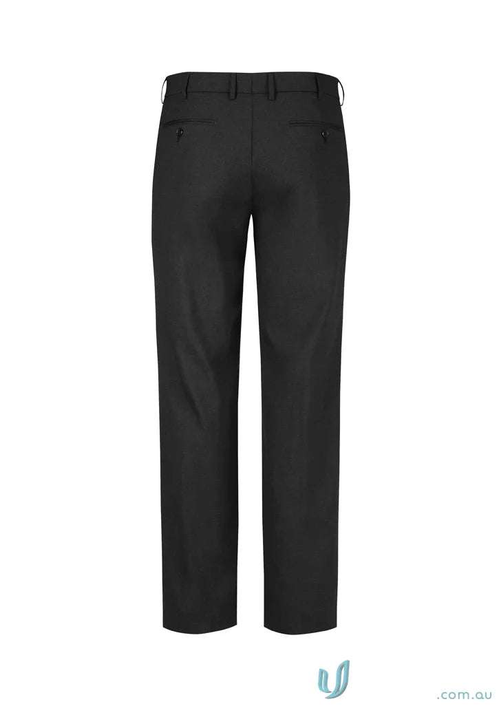 Black dress pants in Comfort Wool Stretch with adjustable waist for a great fit
