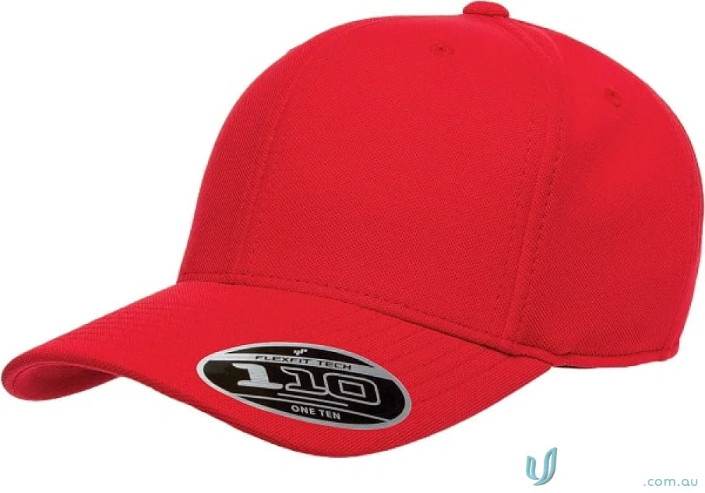 Red baseball cap from Cool And Dry Cap - perfect for uniforms and workwear!