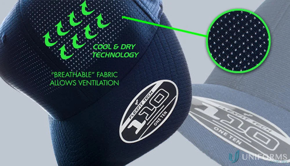 Cool Dry Sports Cap breathable ventilated baseball cap perfect for work uniforms and uniforms