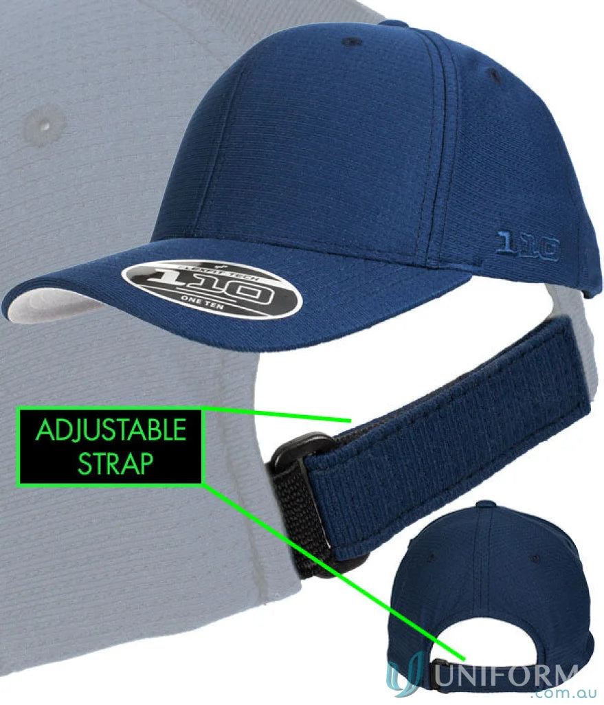 Navy blue adjustable baseball cap perfect for workwear and uniforms in sports or casual wear