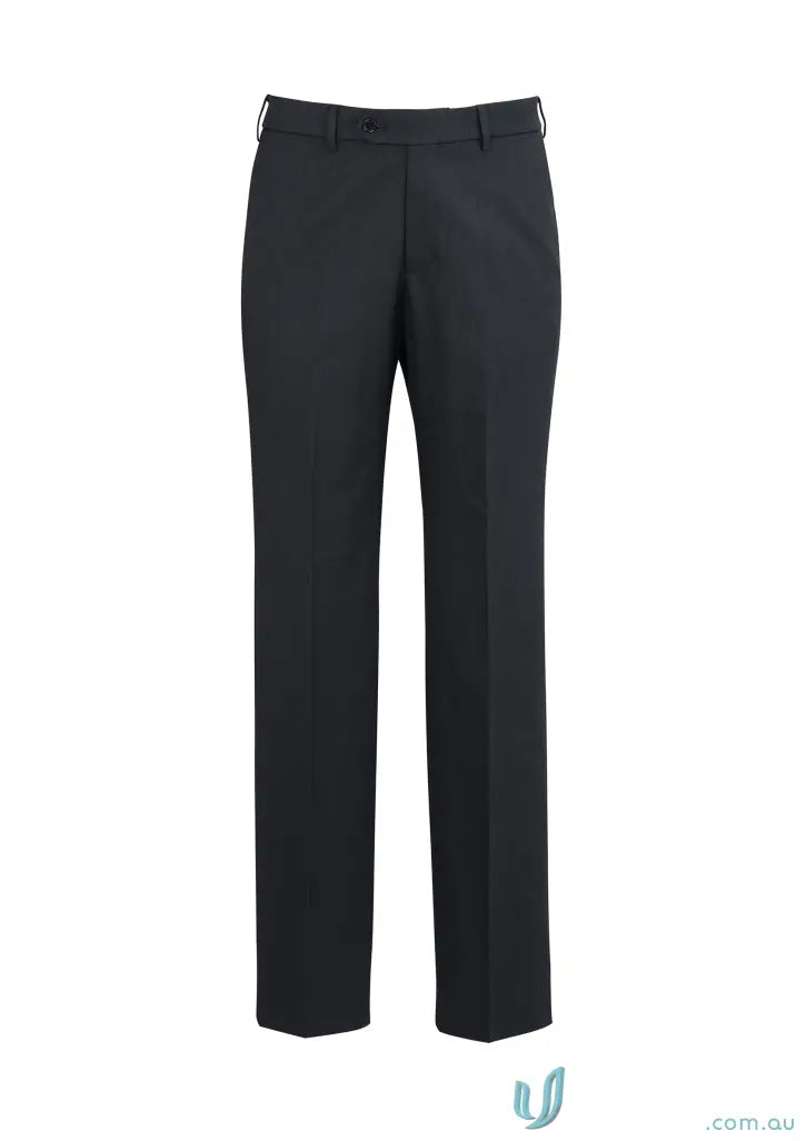 Dark tailored trousers from the Cool Stretch Adjustable Waist Pant with hidden elastic waistband