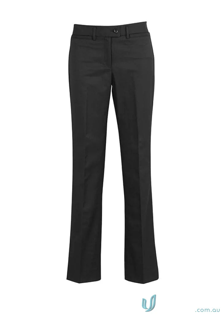 Black dress pants with cool stretch relaxed fit and straight leg for comfort