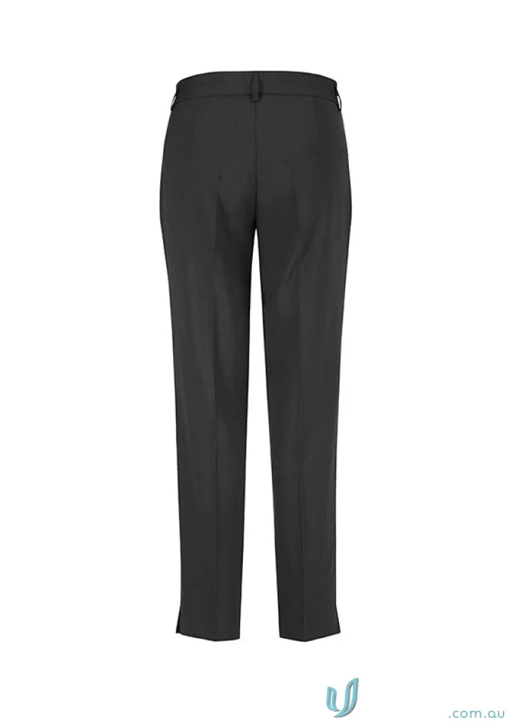 Black women’s cool stretch slim leg pants for a sleek, comfy look