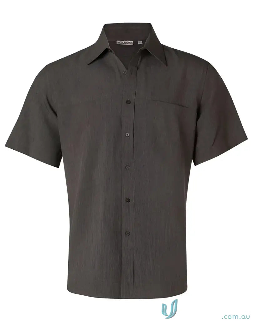 Gray Short Sleeve Winning Spirit CoolDry Health Shirt for Men M7600S CoolDry Short Sleeve