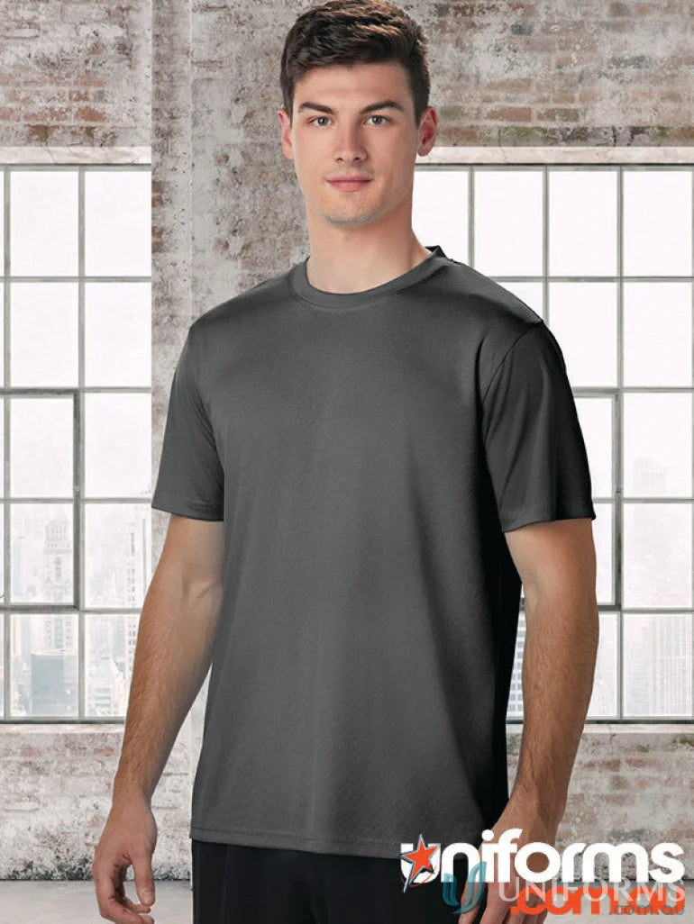 Gray short-sleeved T-Shirt from TS23 CoolDry Spirit for peak performance