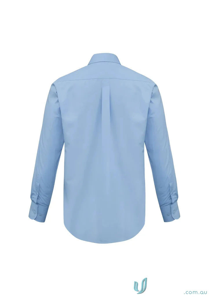 Light blue business LS shirt from S10510 Biz Collection, perfect as a base long sleeve