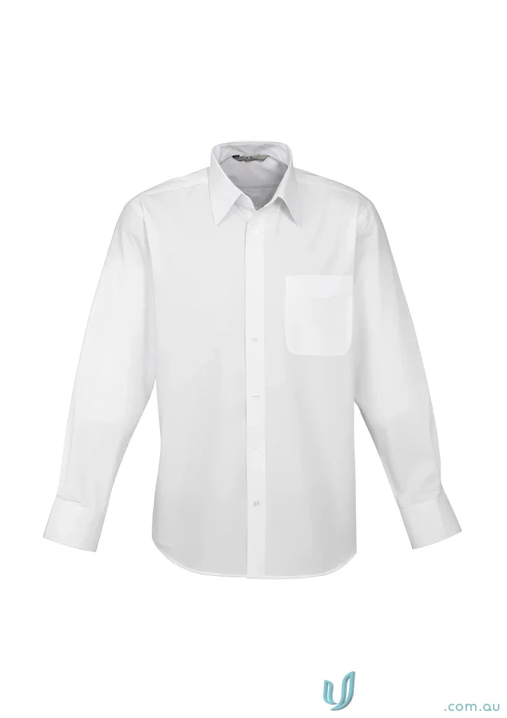 White long-sleeved business LS shirt from the Core Business LS Shirt S10510 Biz Collection