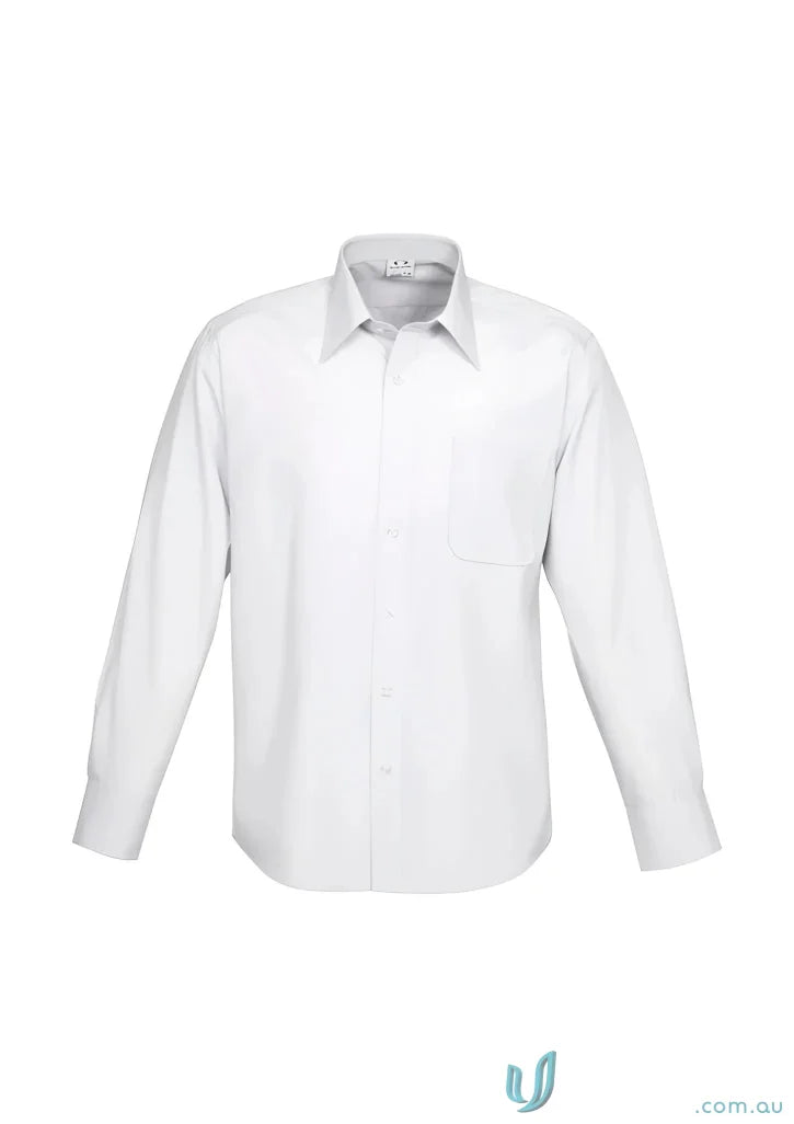 White long-sleeved core business SS shirt, perfect for a sleek short sleeve shirt look