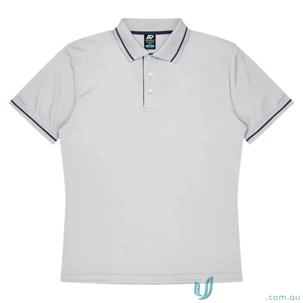 Gray Cottesloe Lady Polo shirt with dark trim, perfect fabric for casual wear