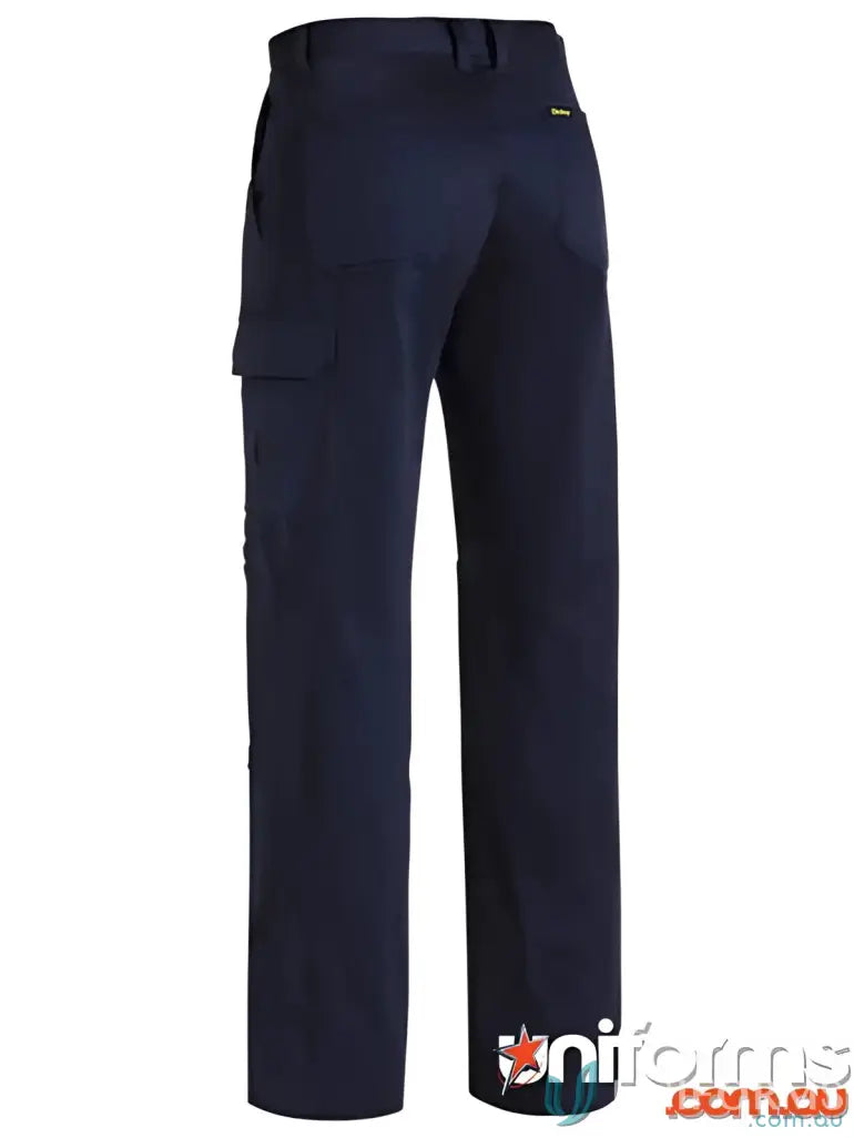 Navy blue cotton drill cool lightweight work pants from Bisley Cotton Drill collection