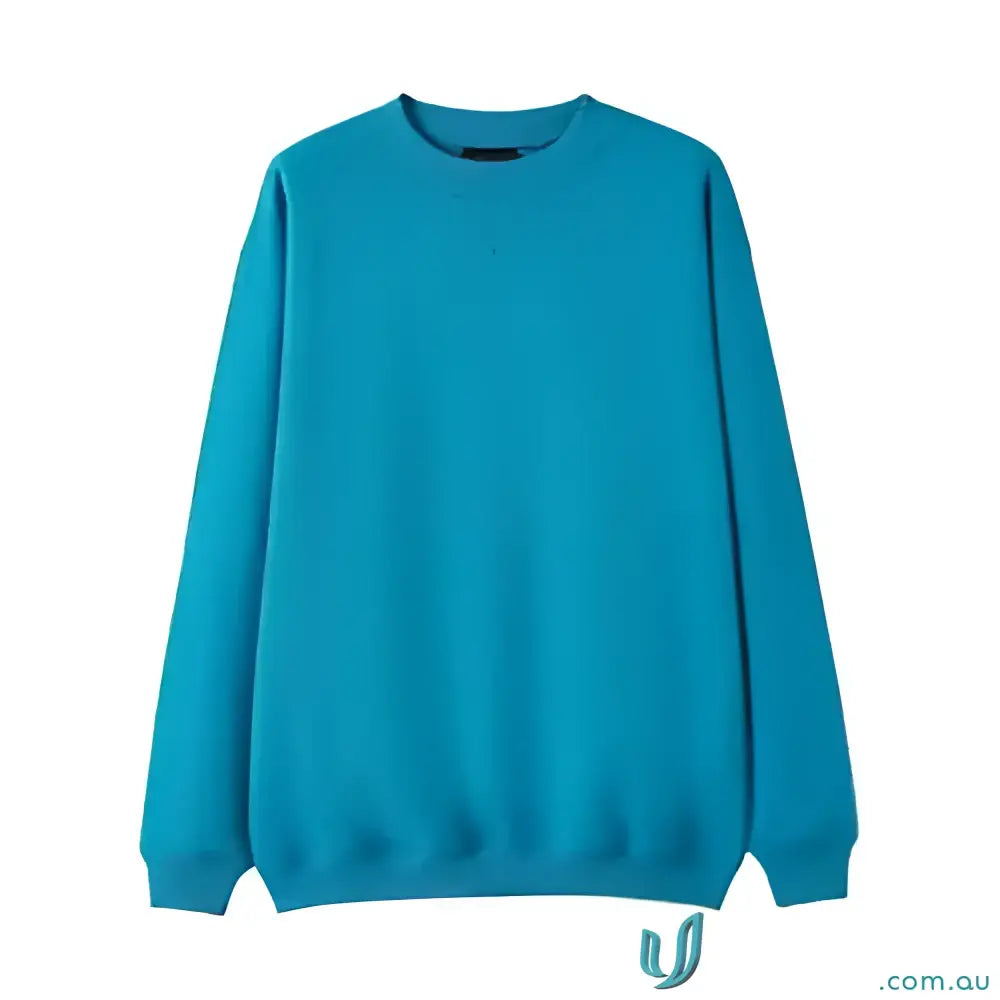 Vibrant blue sloppy joe sweatshirt perfect for uniforms and workwear in large sizes