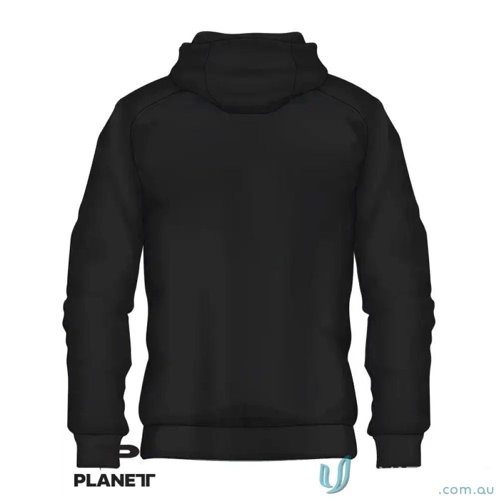 Custom VIDA Youth Hoodie featuring a black hooded sweatshirt with sublimated polyester panel