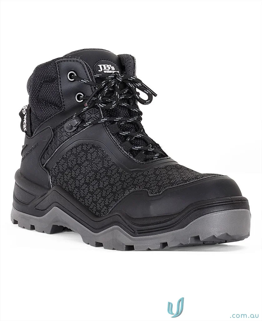 Black waterproof work boot from Cyclonic Waterproof Boot perfect for uniforms and workwear